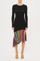 Topshop *hacienda Knitted Asymmetric Hem Dress By Unique