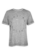 Topshop Portland Distressed T-shirt