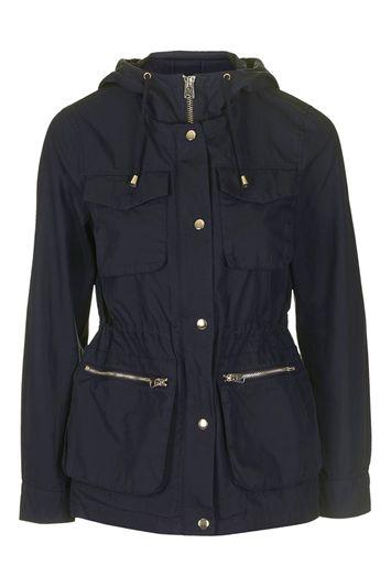 Topshop Lightweight Double Zip Jacket