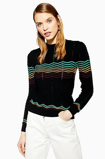 Topshop Chevron Jumper