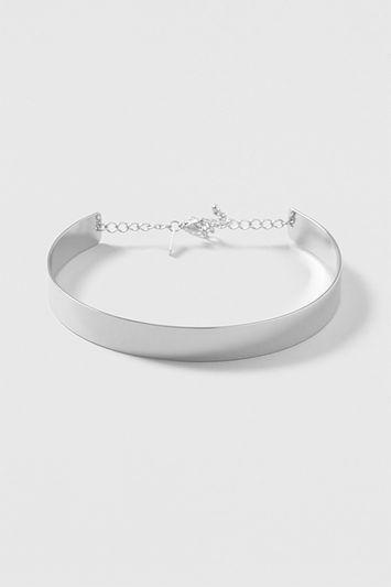 Topshop Silver Bar Choker