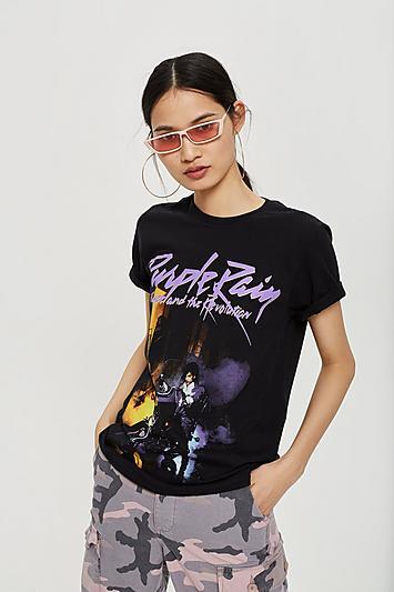 Topshop Prince Purple Rain T-shirt By And Finally