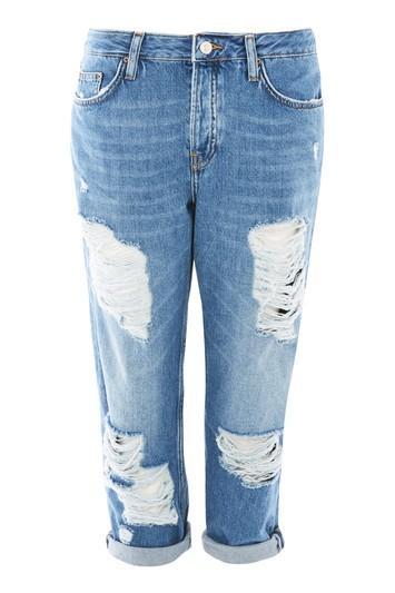 Topshop Moto Cheeky Rip Hayden Boyfriend Jeans
