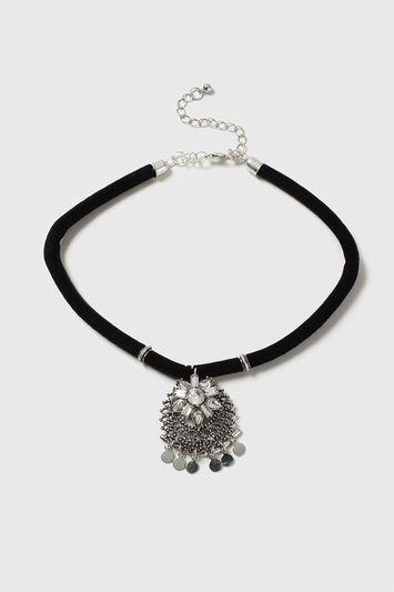 Topshop Disc Drop Choker