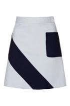 Topshop Mega Crepe Panel A-line Mini Skirt
