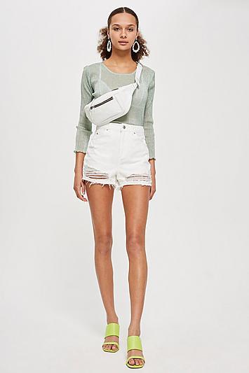 Topshop Ripped Mom Shorts