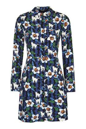 Topshop Petite Kitten Floral Dress