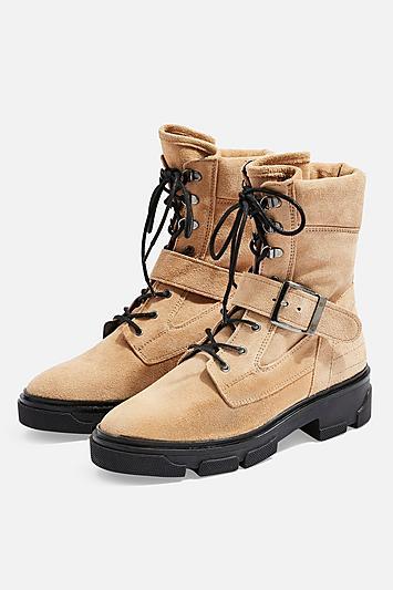 Topshop America Flat Biker Boots
