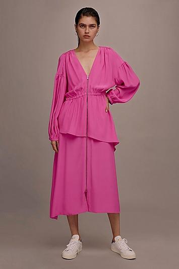 Topshop *zip Front Skater Dress By Boutique