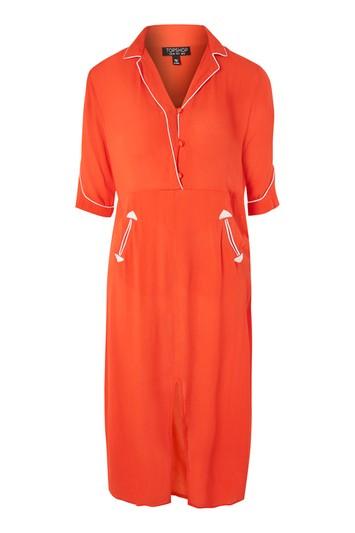 Topshop 'bad Luck Babes' Slogan Shirtdress