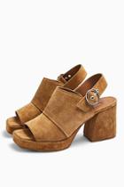 Topshop Nolan Tan Platform Shoes