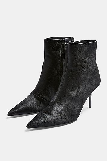 Topshop Hey Black Point Boots