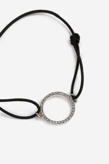 Topshop Rhinestone Disc Bracelet
