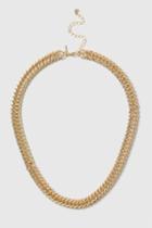 Topshop Flat Curb Chain Necklace