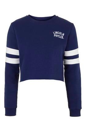 Topshop Petite Lincoln Crop Sweat