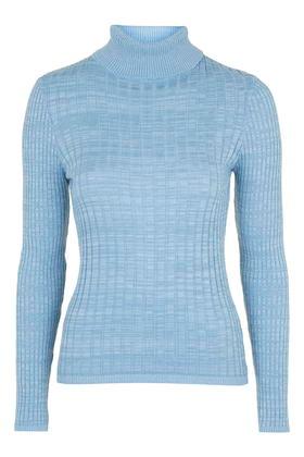 Topshop Rib Roll-neck Jumper
