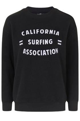Topshop Petite California Surfing Motif Sweat