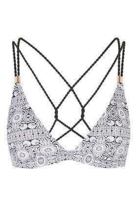 Topshop Boho Twist Strap Triangle Bikini Top