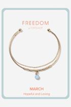 Topshop Aquamarine March Birthstone Bracelet