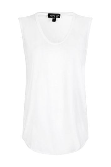 Topshop Slouchy U Neck Tank