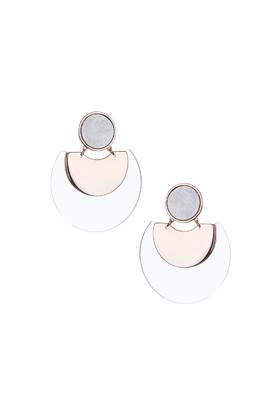 Topshop Mirrored Shield Earrings