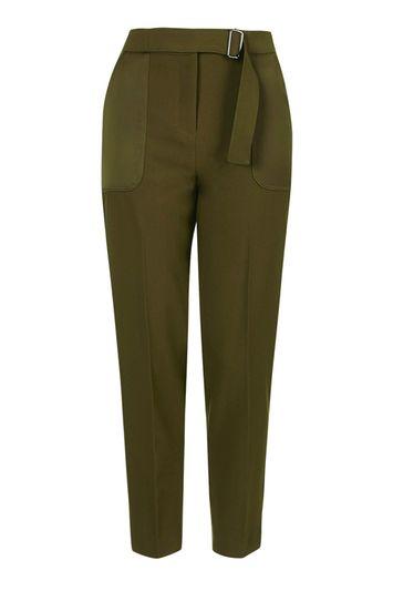 Topshop Tall Half Belt Utility Trouser