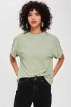 Topshop Boxy Rolled Sleeve T-shirt