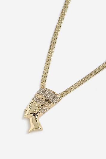 Topshop *egyptian Head Pendant