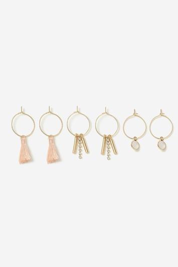 Topshop Mini Hoop And Drop Earrings