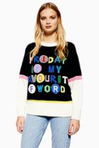 Topshop 'friday Is My Fave' Jumper