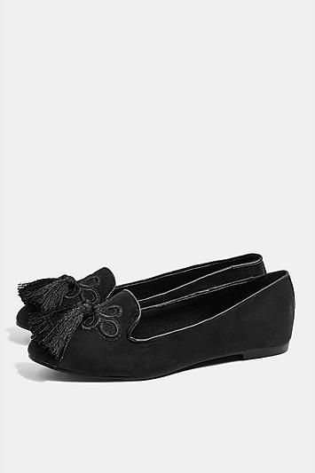 Topshop *wide Fit Sherbert Tassel Loafers