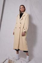 Topshop *linen Trench Coat By Boutique