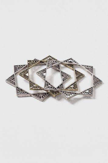 Topshop Ethnic Star Bangle Pack