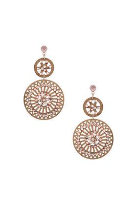 Topshop Cut-out Rhinstone Fabric Drop Earring
