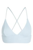Topshop Ribbed Longline Triangle Bikini Top