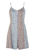 Topshop Multi Ditsy Print Tunic Top By Oioi