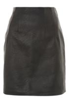 Topshop Tall Highwasted Faux Leather Skirt