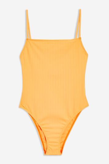 Topshop Ribbed One Piece Swimsuit
