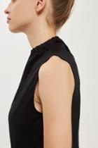Topshop Ruched Neck Tank Top By Boutique
