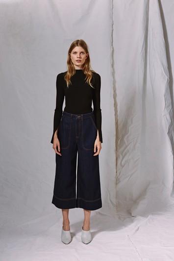 Topshop Denim Culottes