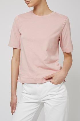Topshop Cotton Taped Tee By Boutique