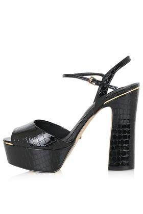 Topshop Lisa Croc-effect Platform Sandals
