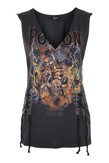 Topshop 'pretty Poison' Rock Band T-shirt