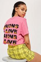 Topshop 'visions Of Love' Slogan T-shirt