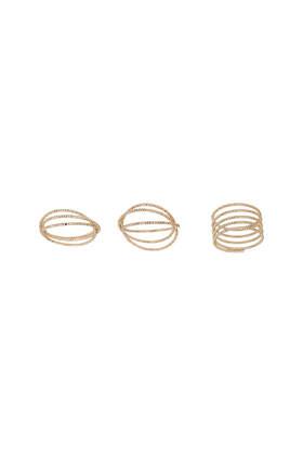 Topshop Twist Textured Ring Pack