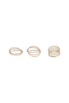 Topshop Twist Textured Ring Pack