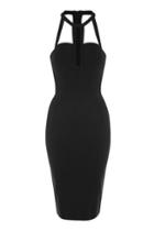 Topshop *strappy Cut Out Midi Dress
