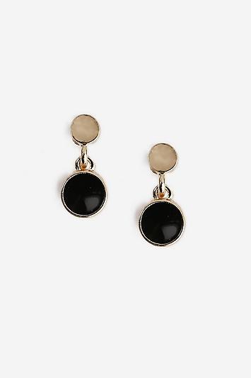 Topshop Marble Stud Drop Earrings