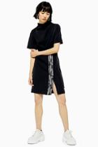 Dc High Neck Three Stripe Dress By Adidas