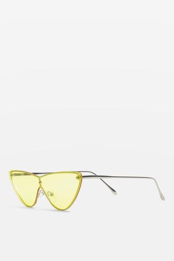 Topshop Polly Cat Visor Frame Sunglasses